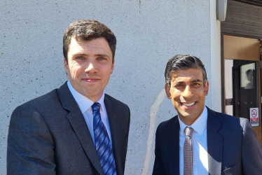 Cllr Houghton and Rishi Sunak MP